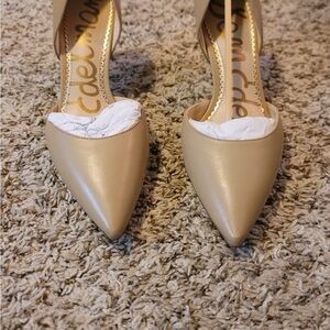 BRAND NEW…Sam Edelman Beige Pointed Toe Heels